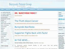 Tablet Screenshot of burzynskipatientgroup.org